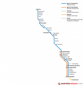 Queensland Coastal Pass map